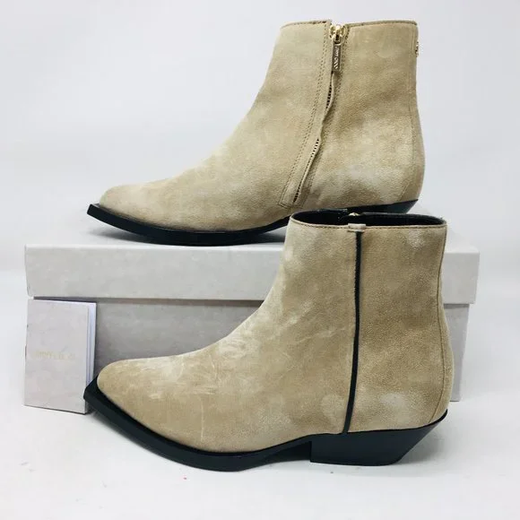 Jimmy Choo Women’s Jun / F Suede Stucco / Black Bootie Size 7 M (Medium)